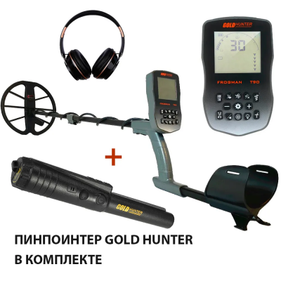 Металлоискатель Gold Hunter T90 Frogman с катушкой 11" + пинпоинтер Basic
