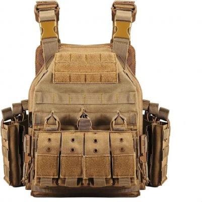 Тактический быстросъемный бронежилет (плитник) с подсумками Yakeda VT-6026-3 (без пластин)