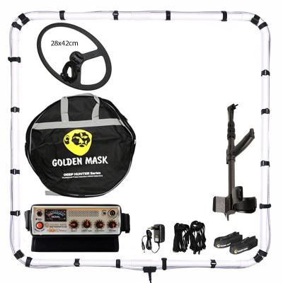Глубинный металлоискатель Golden Mask Deep Hunter Pro AE рамка 125х125см, штанга телескопическая, катушка 28x42 см