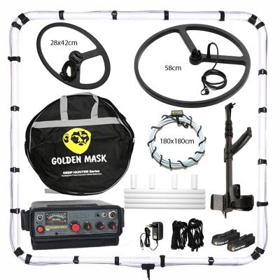  Глубинный металлоискатель Golden Mask Deep Hunter Pro 7 рамка 125х125см, 180х180см, штанга телескопическая, катушка 28х42 см, катушка 58 см