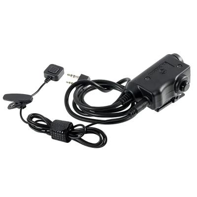  Тангента Earmor M52 с доп. кнопкой на палец для рации Kenwood / Baofeng