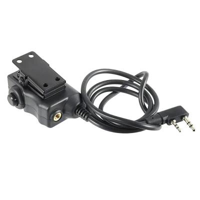  Тангента Earmor M52 с доп. кнопкой на палец для рации Kenwood / Baofeng