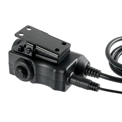  Тангента Earmor M52 с доп. кнопкой на палец для рации Kenwood / Baofeng