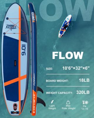 Надувная SUP-доска RUNEED FLOW SUP 10'6" 320x81x15 см, полный комплект