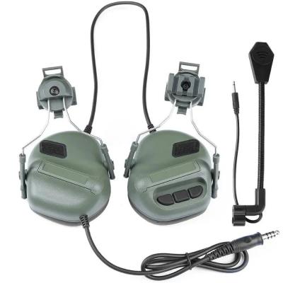 Стрелковые тактические наушники Earmor M32H Mod 4 с креплением для шлема FAST