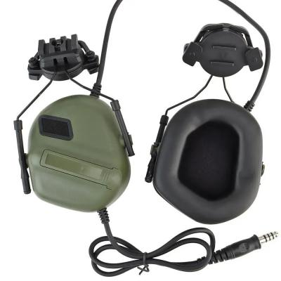 Стрелковые тактические наушники Earmor M32H Mod 4 с креплением для шлема FAST