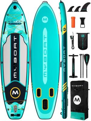 Надувная SUP-доска MYBOAT WIND RUNNER GREEN 10'6" 320х89х15см, STD комплект