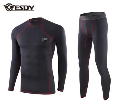 Нательное зимнее термобелье ESDY JA-09-2, цвет черный